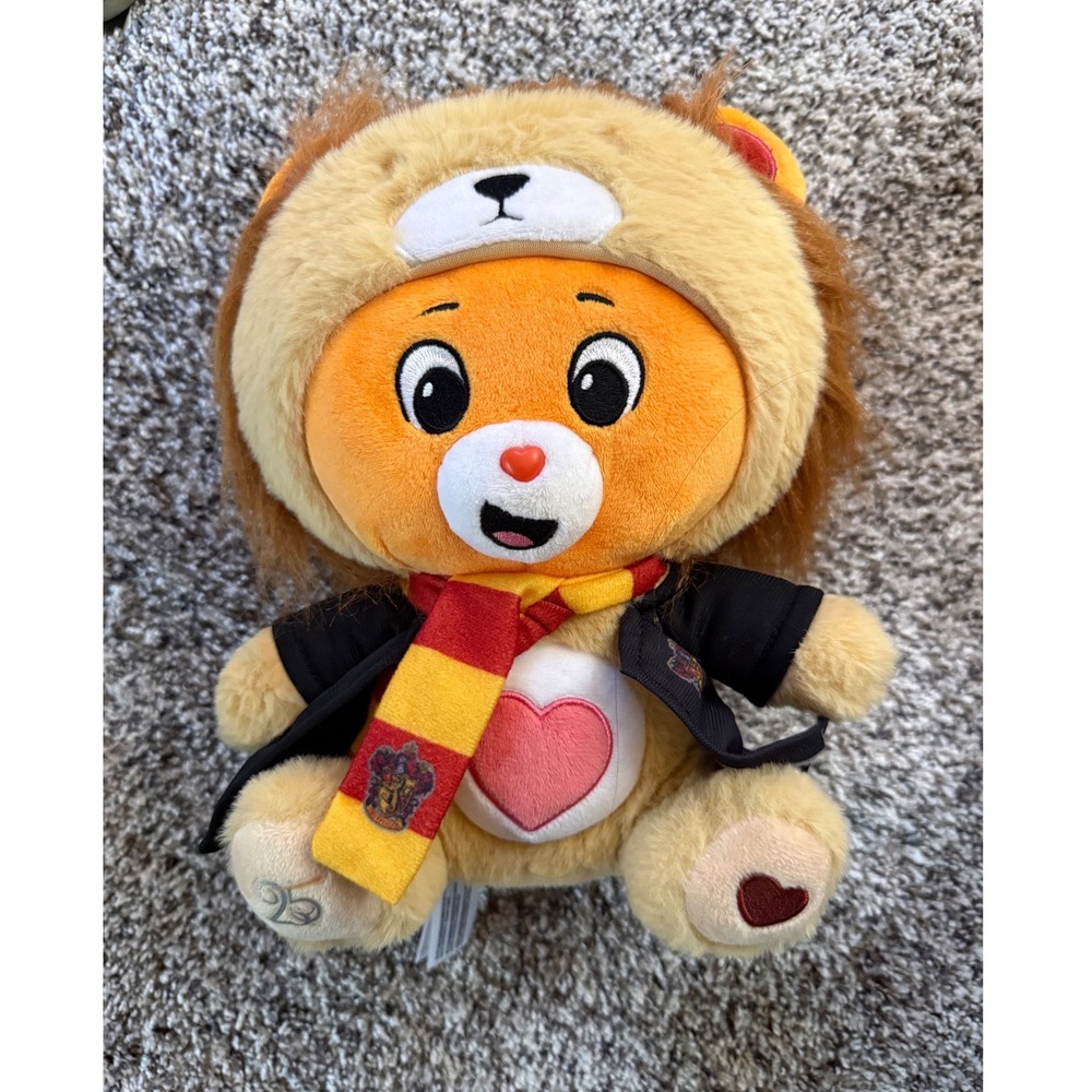 Care Bears Plush 9" Harry Potter Gryffindor Lion Tenderheart 25th Anniversary